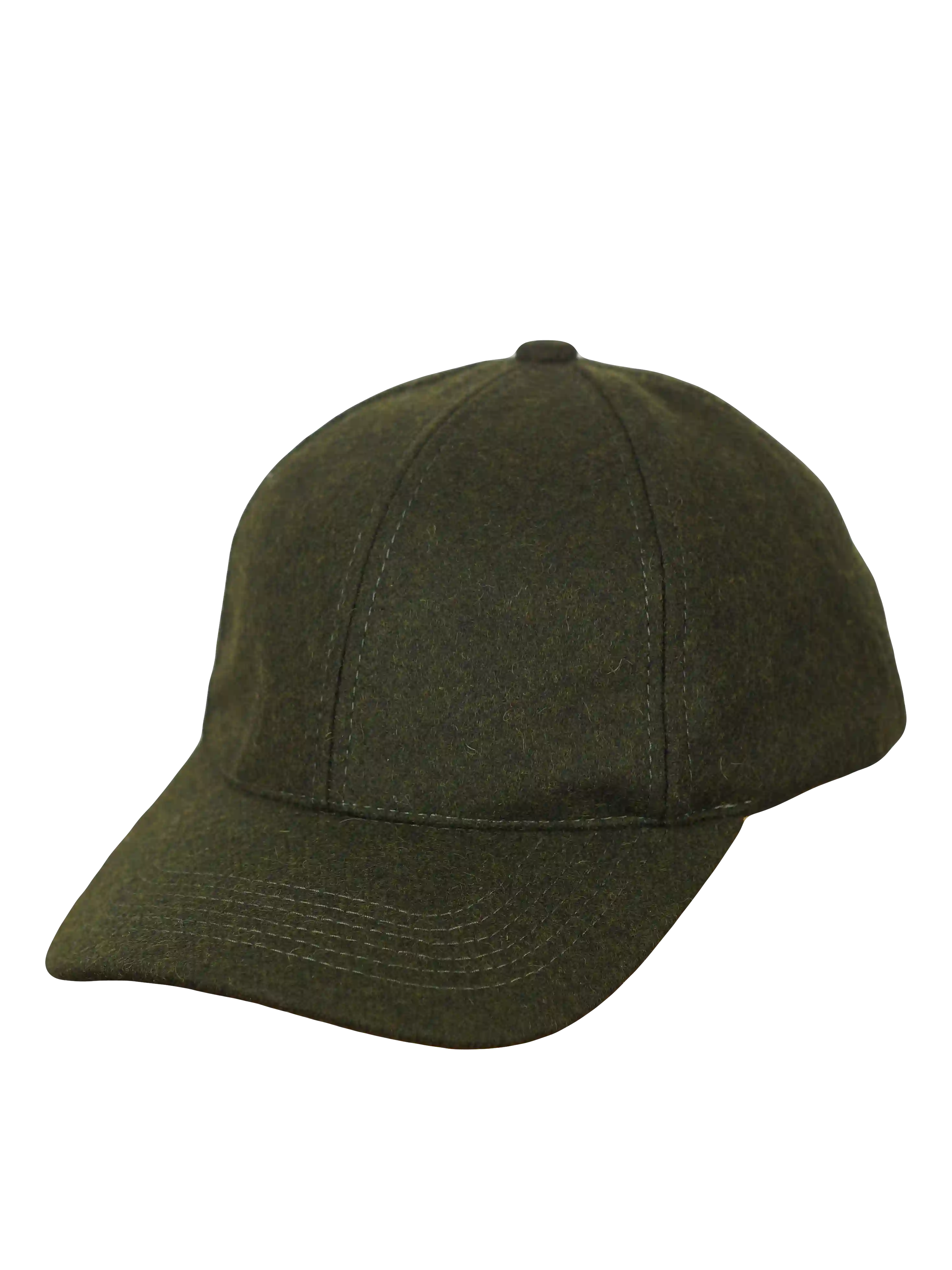 Woll-Basecap – Dunkelgrün