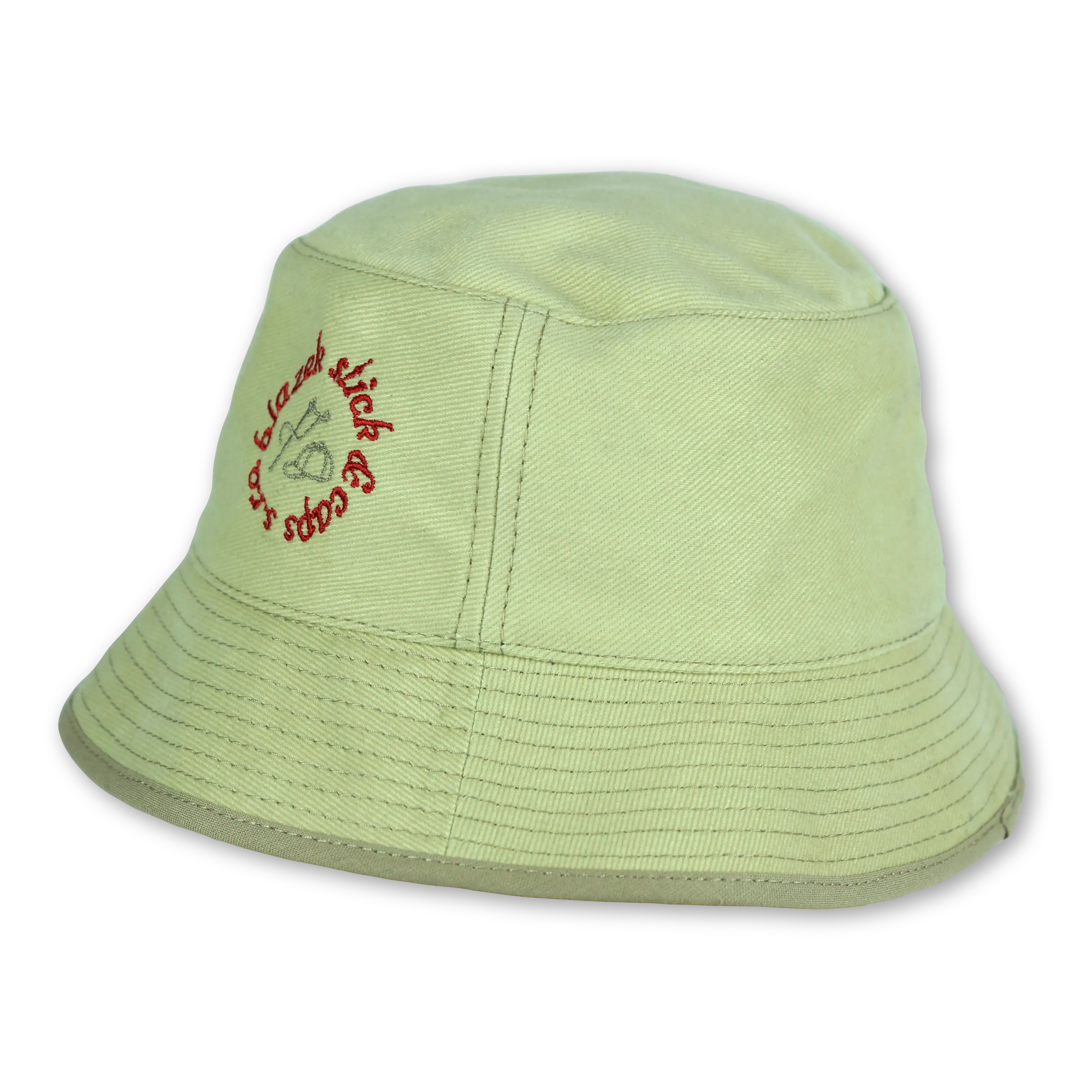 Hat with brim binding