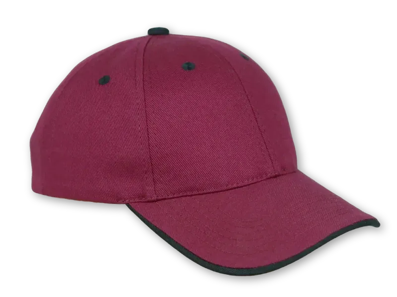 cap with edgeover-type visor
