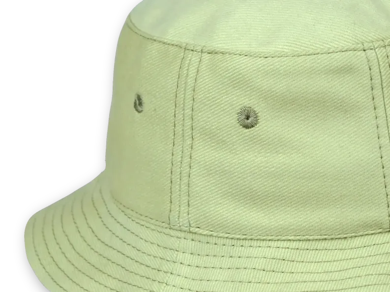 Cap with stitched holes